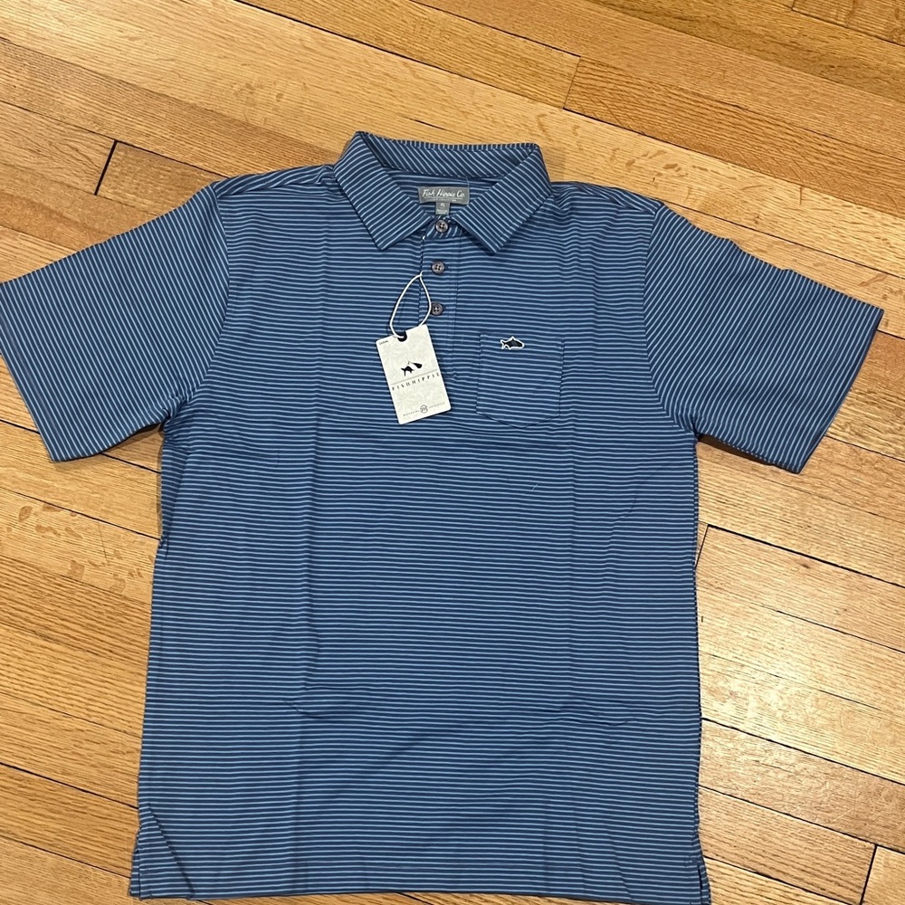 Vineyard Vines Kids Blue Striped Polo Shirt